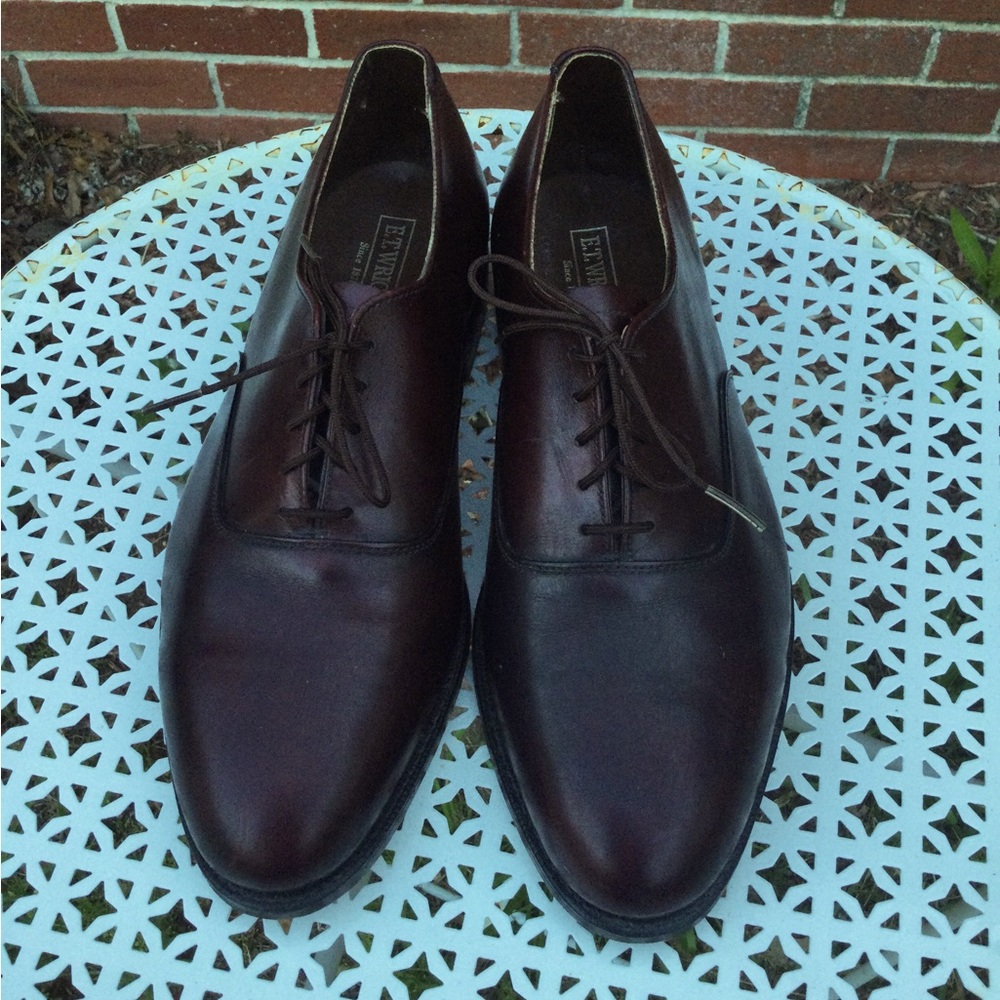 E.T. Wright Vintage Leather Lace Up Oxford Shoes 8.5